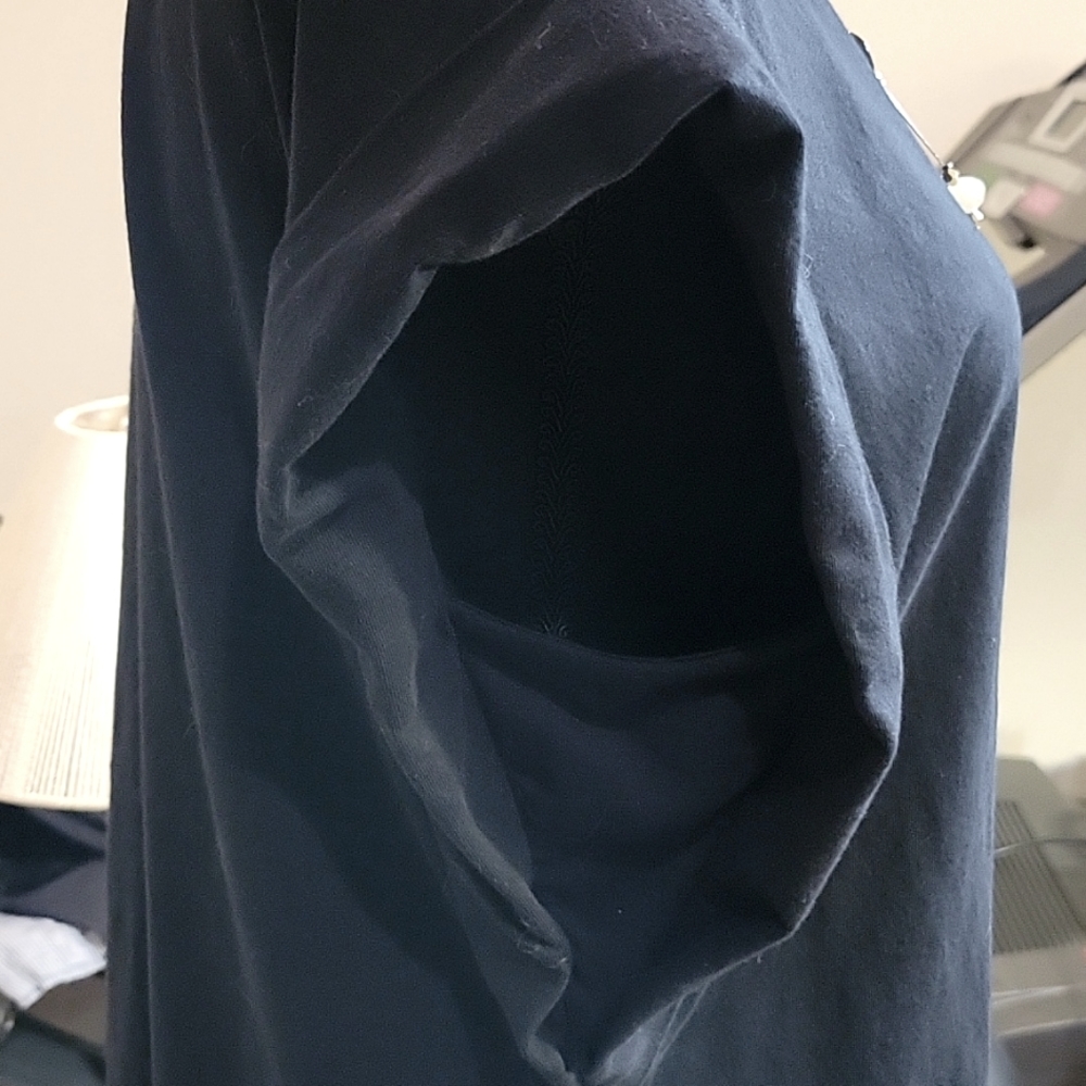 INC International Concepts Black Dolman Sleeve Boxy Top - Picture 4 of 9